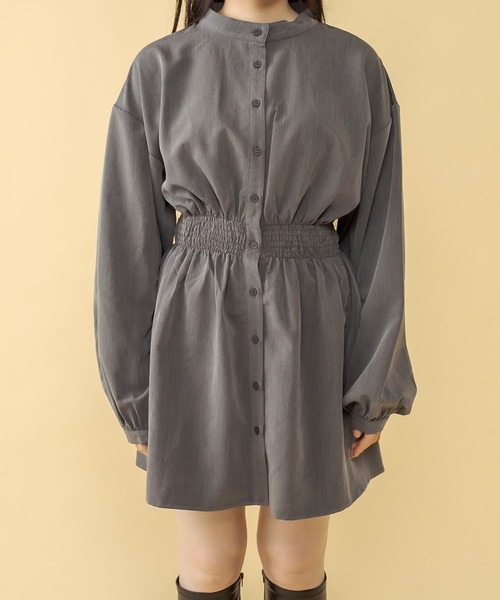 RASVOA（ラスボア）の「ウエストシャーリングワンピース（ワンピース・レディース・ブラック/グレー・FREE）」の20枚目の写真