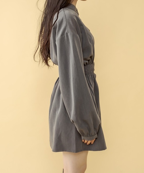 RASVOA（ラスボア）の「ウエストシャーリングワンピース（ワンピース・レディース・ブラック/グレー・FREE）」の21枚目の写真