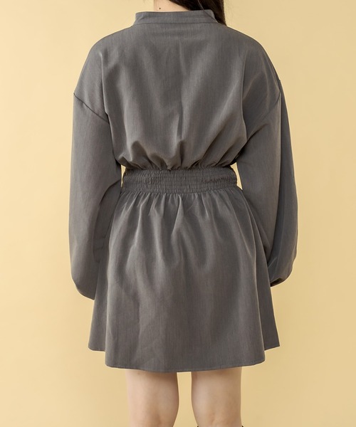 RASVOA（ラスボア）の「ウエストシャーリングワンピース（ワンピース・レディース・ブラック/グレー・FREE）」の22枚目の写真