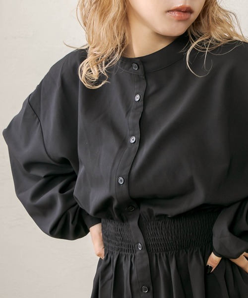 RASVOA（ラスボア）の「ウエストシャーリングワンピース（ワンピース・レディース・ブラック/グレー・FREE）」の13枚目の写真