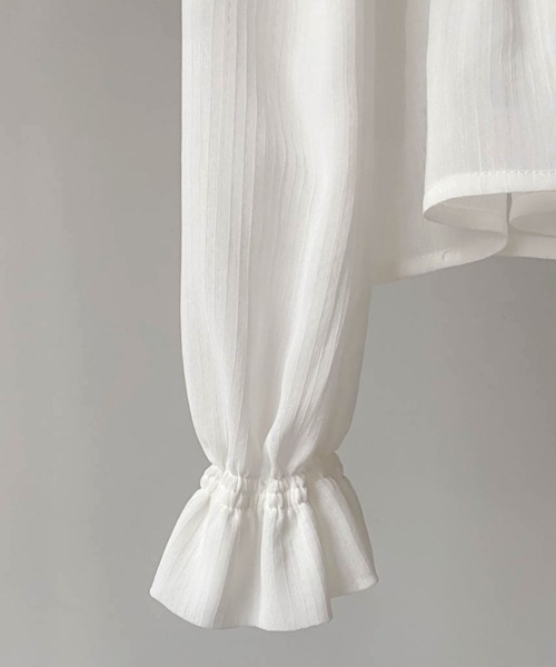 Bab（バブ）の「【Bab×KANAMI】Shirring Blouse（シャツ/ブラウス・レディース・ブラック/ピンク/アイボリー・38）」の10枚目の写真