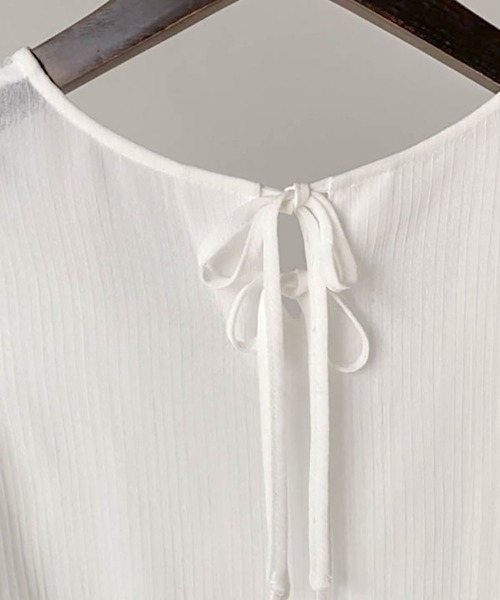 Bab（バブ）の「【Bab×KANAMI】Shirring Blouse（シャツ/ブラウス・レディース・ブラック/ピンク/アイボリー・38）」の16枚目の写真