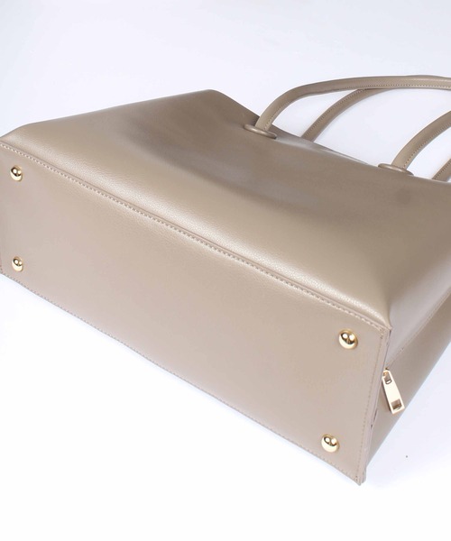 12Twelve Agenda（トゥエルブ　アジェンダ）の「軽量サイドファスナー配色A4バッグ（トートバッグ・レディース・チャコールグレー/ブラウン/グレイッシュベージュ/ベージュ/ベージュ系その他/グレー系その他・FREE）」の19枚目の写真