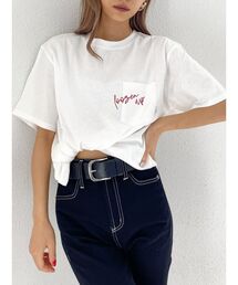 MESSAGE EMBROIDERYポケットT/S