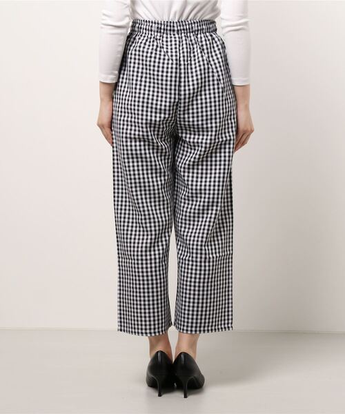 anap mimpi（アナップミンピ）の「ギンガムチェックリラックスパンツ（スラックス・レディース・ブラック/パープル/オレンジ・FREE）」の4枚目の写真