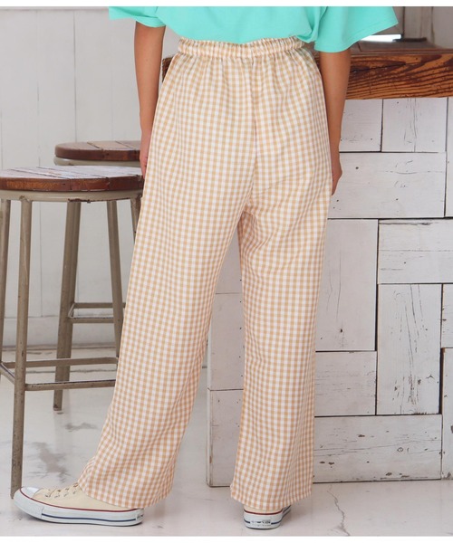 anap mimpi（アナップミンピ）の「ギンガムチェックリラックスパンツ（スラックス・レディース・ブラック/パープル/オレンジ・FREE）」の10枚目の写真