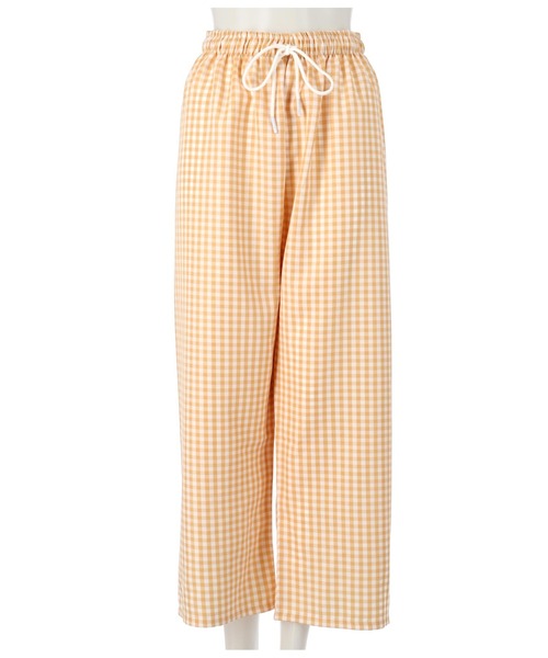 anap mimpi（アナップミンピ）の「ギンガムチェックリラックスパンツ（スラックス・レディース・ブラック/パープル/オレンジ・FREE）」の11枚目の写真