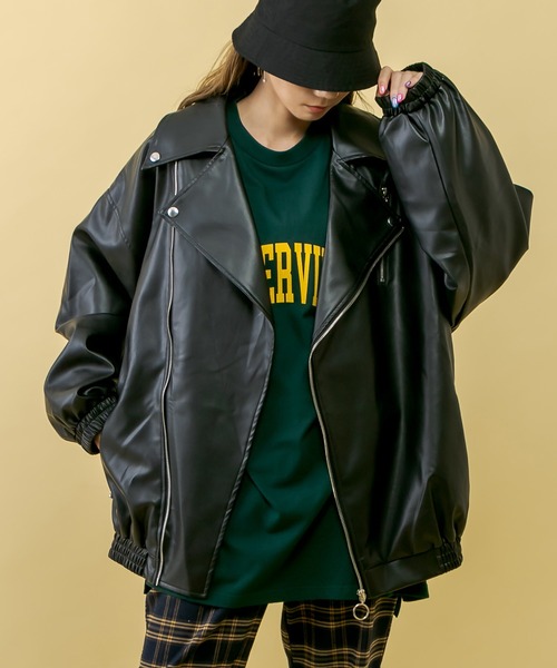 RASVOA（ラスボア）の「ＳＵＢＳＥＲＶＩＥＮＴビッグロンＴ（Tシャツ/カットソー・レディース・グリーン/ブルー/ブラック/オフホワイト・FREE）」の11枚目の写真