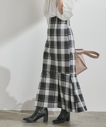 VIS | 女性らしさを引き立つ、チェックアソートマーメイドスカート(スカート)