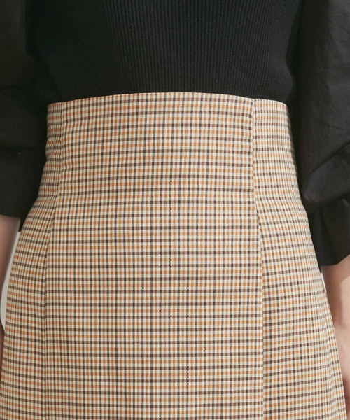 VIS（ビス）の「女性らしさを引き立つ、チェックアソートマーメイドスカート（スカート・レディース・ブラック系その他/グレー系その他/ベージュ系その他・M/S/SS）」の16枚目の写真