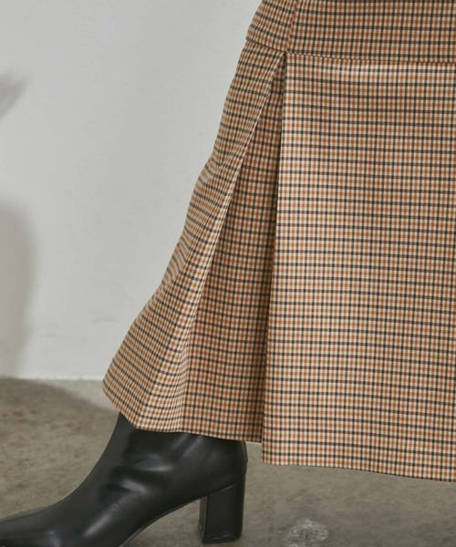 VIS（ビス）の「女性らしさを引き立つ、チェックアソートマーメイドスカート（スカート・レディース・ブラック系その他/グレー系その他/ベージュ系その他・M/S/SS）」の18枚目の写真