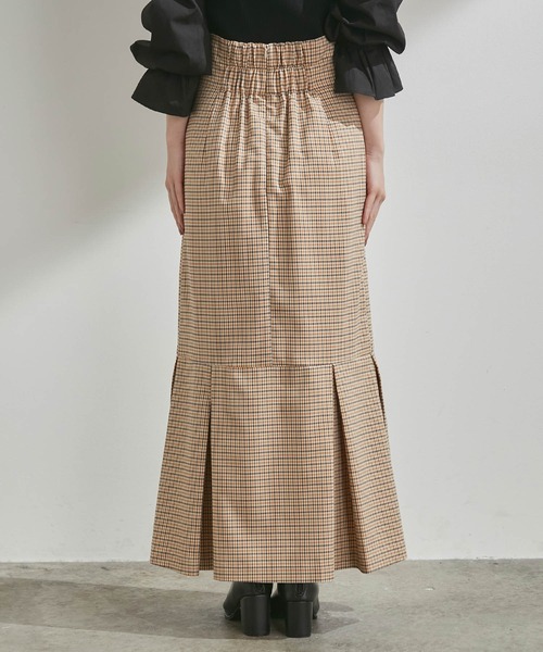VIS（ビス）の「女性らしさを引き立つ、チェックアソートマーメイドスカート（スカート・レディース・ブラック系その他/グレー系その他/ベージュ系その他・M/S/SS）」の20枚目の写真