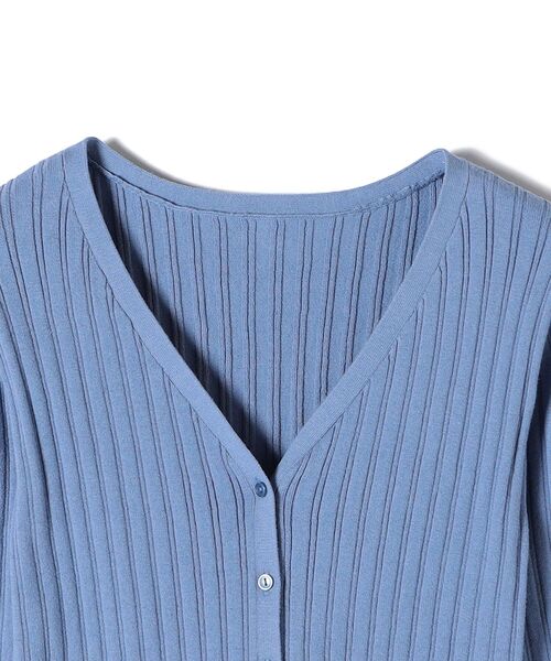 SHIPS(シップス)の「〈手洗い可能〉スイスオーガニックカーディガントップス◇(カーディガン/ボレロ・レディース・ライトブルー/ブラック/ブラウン/オフホワイト/ダークグレー・ONE SIZE)」の19枚目の写真