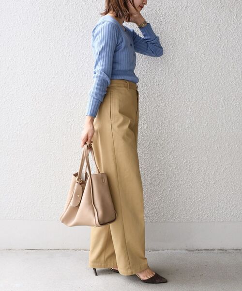 SHIPS(シップス)の「〈手洗い可能〉スイスオーガニックカーディガントップス◇(カーディガン/ボレロ・レディース・ライトブルー/ブラック/ブラウン/オフホワイト/ダークグレー・ONE SIZE)」の17枚目の写真