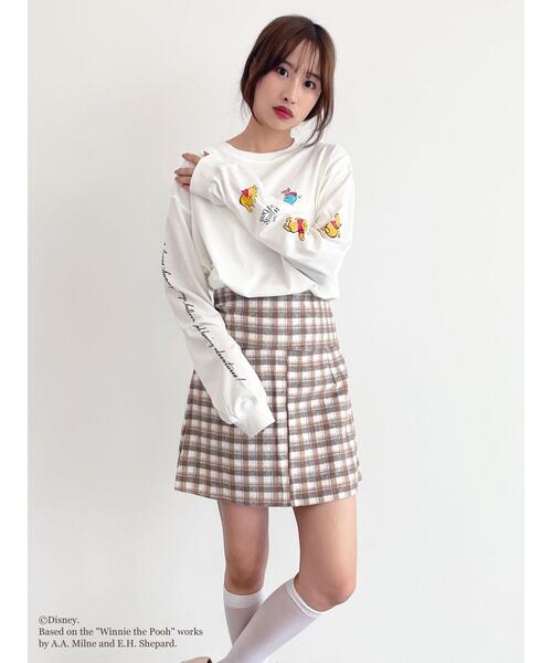 Honey Salon（ハニーサロン）の「Winnie the Pooh/プリントロングTシャツ（Tシャツ/カットソー・レディース・オフホワイト・FREE）」の10枚目の写真