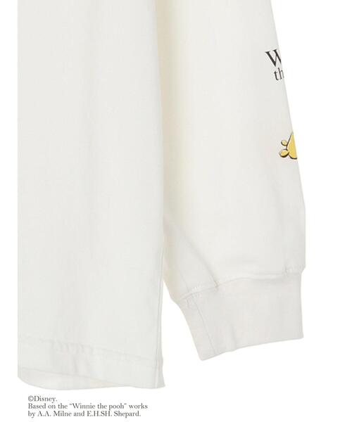 Honey Salon（ハニーサロン）の「Winnie the Pooh/プリントロングTシャツ（Tシャツ/カットソー・レディース・オフホワイト・FREE）」の16枚目の写真