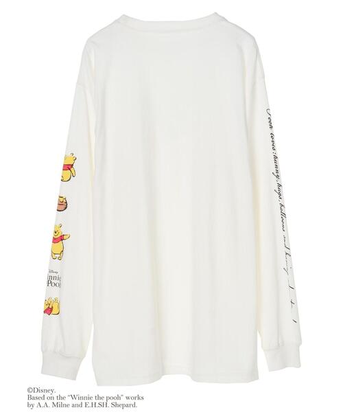 Honey Salon（ハニーサロン）の「Winnie the Pooh/プリントロングTシャツ（Tシャツ/カットソー・レディース・オフホワイト・FREE）」の19枚目の写真