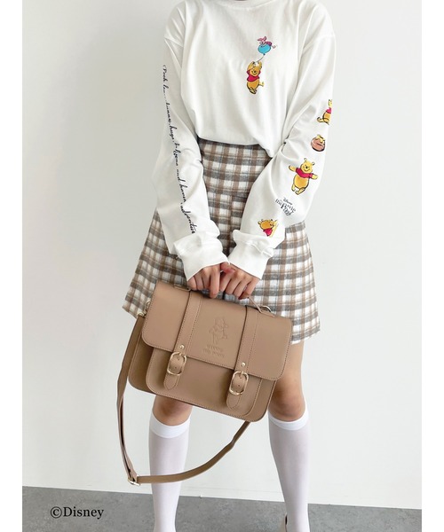 Honey Salon（ハニーサロン）の「Winnie the Pooh/プリントロングTシャツ（Tシャツ/カットソー・レディース・オフホワイト・FREE）」の3枚目の写真