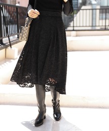 Andemiu | ジャガードフラワースカート217165(スカート)