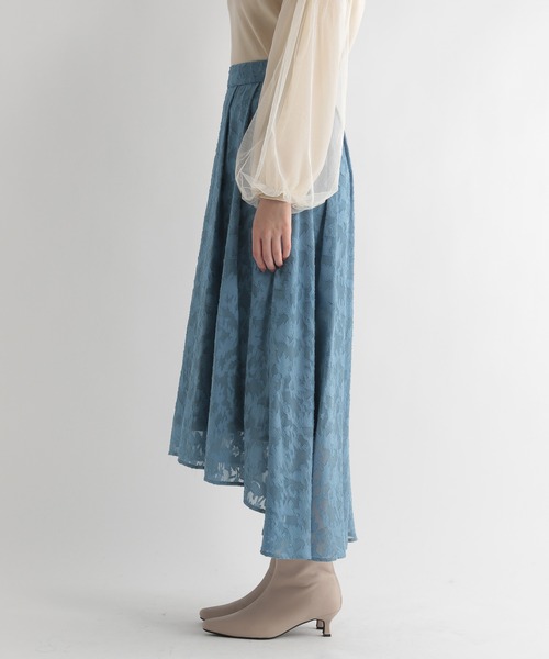 Andemiu（アンデミュウ）の「ジャガードフラワースカート217165（スカート・レディース・ブラック/ブルー/パープル・FREE/フリー）」の11枚目の写真