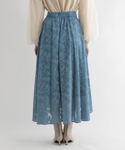 Andemiu（アンデミュウ）の「ジャガードフラワースカート217165（スカート・レディース・ブラック/ブルー/パープル・FREE/フリー）」の14枚目の写真