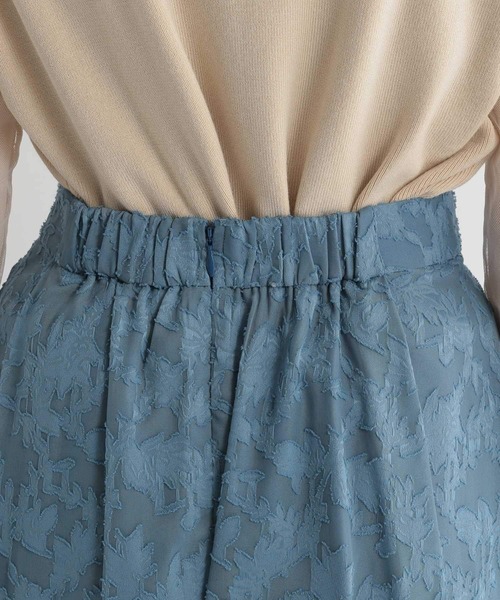 Andemiu（アンデミュウ）の「ジャガードフラワースカート217165（スカート・レディース・ブラック/ブルー/パープル・FREE/フリー）」の5枚目の写真