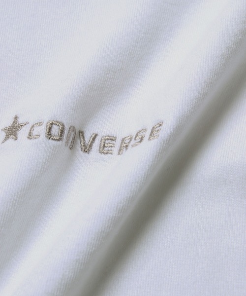 CONVERSE(コンバース)の「【CONVERSE/コンバース】配色ステッチトップス(Tシャツ/カットソー・レディース・ダークラベンダー/オフホワイト・38)」の14枚目の写真