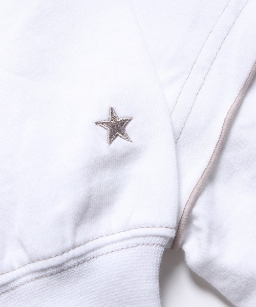 CONVERSE(コンバース)の「【CONVERSE/コンバース】配色ステッチトップス(Tシャツ/カットソー・レディース・ダークラベンダー/オフホワイト・38)」の17枚目の写真
