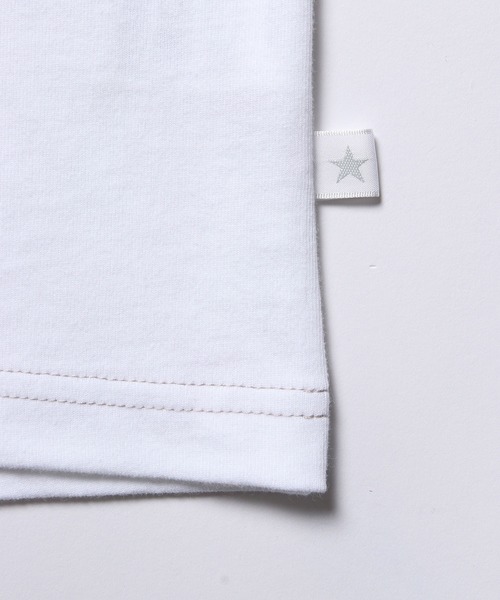 CONVERSE(コンバース)の「【CONVERSE/コンバース】配色ステッチトップス(Tシャツ/カットソー・レディース・ダークラベンダー/オフホワイト・38)」の8枚目の写真