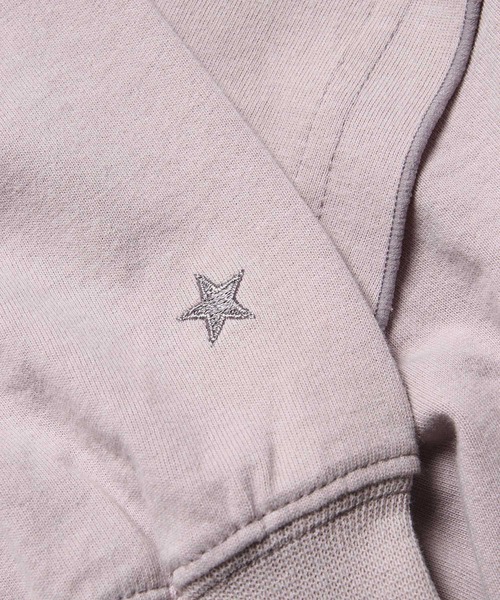 CONVERSE(コンバース)の「【CONVERSE/コンバース】配色ステッチトップス(Tシャツ/カットソー・レディース・ダークラベンダー/オフホワイト・38)」の4枚目の写真