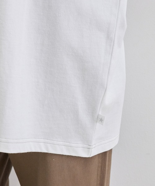 CONVERSE(コンバース)の「【CONVERSE/コンバース】配色ステッチトップス(Tシャツ/カットソー・レディース・ダークラベンダー/オフホワイト・38)」の10枚目の写真