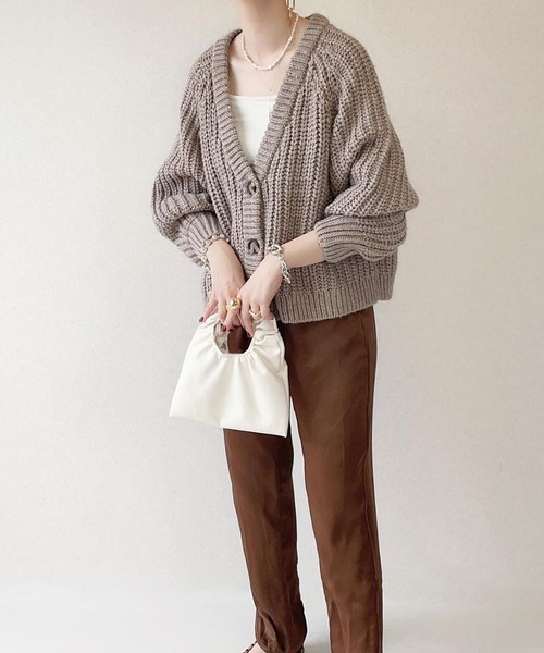 shopnikoniko(ショップニコニコ)の「ギャザーハンドル ミニホーボーバッグ(ハンドバッグ・レディース・ホワイト/パープル/イエロー・フリー)」の12枚目の写真