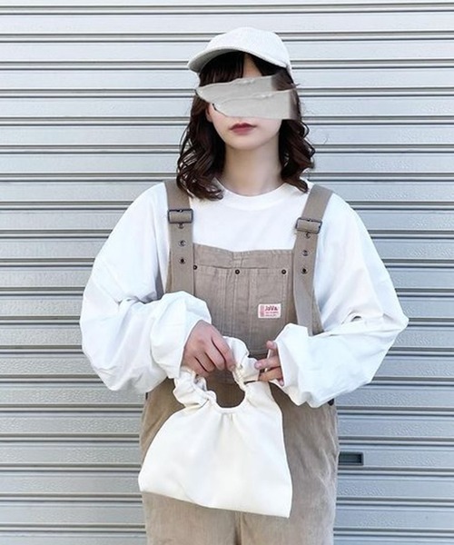 shopnikoniko(ショップニコニコ)の「ギャザーハンドル ミニホーボーバッグ(ハンドバッグ・レディース・ホワイト/パープル/イエロー・フリー)」の14枚目の写真