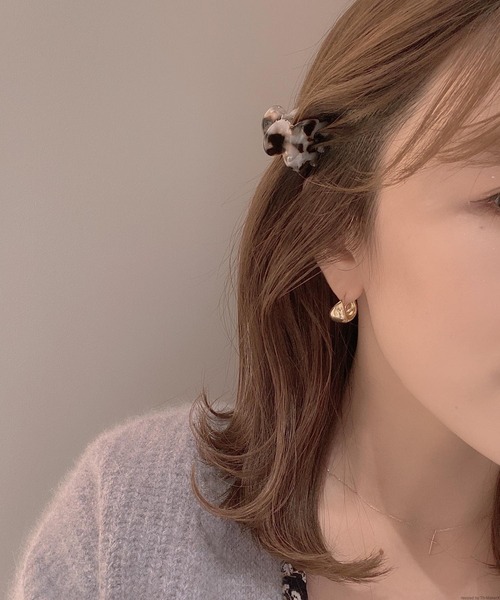 TONE SELECT GOODS（トーンセレクトグッズ）の「【Liaa】ミニマーブルヘアクリップ（バレッタ/ヘアクリップ・レディース・ベージュ/ブラウン/オフホワイト/ピンク/グリーン/ホワイト×ブラック/ブラウン系その他/ベビーピンク/ブラック/ホワイト/ピンク系その他・FREE）」の7枚目の写真
