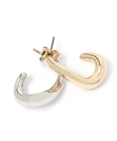 LAKOLE（ラコレ）の「変形ミニフープピアス / 218570（ピアス（両耳用）・レディース・その他1/その他2・FREE）」の4枚目の写真