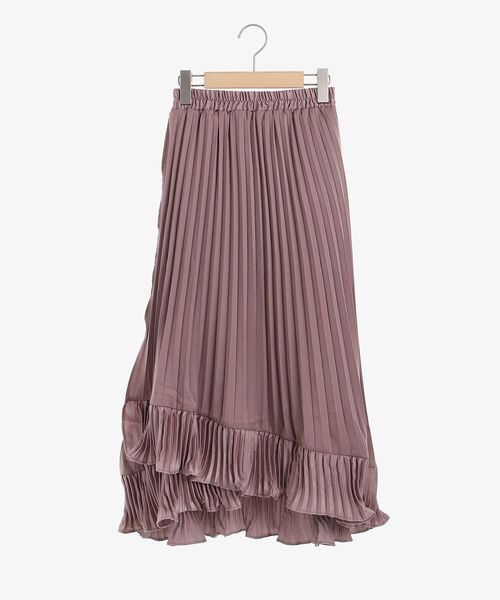 MAJESTIC LEGON（マジェスティックレゴン）の「プリーツティアードスカート（スカート・レディース・ブラック/アイボリー/モカ・SMALL/MEDIUM）」の3枚目の写真