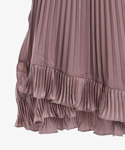 MAJESTIC LEGON（マジェスティックレゴン）の「プリーツティアードスカート（スカート・レディース・ブラック/アイボリー/モカ・SMALL/MEDIUM）」の7枚目の写真