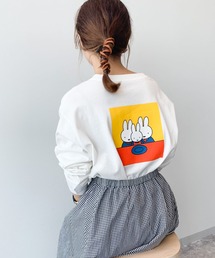 巾着付きロゴ&バックプリントロングTシャツ〔Dick Brunaコラボ〕