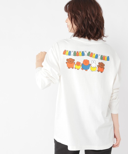 studio CLIP（スタディオクリップ）の「巾着付きロゴ&バックプリントロングTシャツ〔Dick Brunaコラボ〕（Tシャツ/カットソー・レディース・その他1/その他2/その他3・FREE）」の3枚目の写真