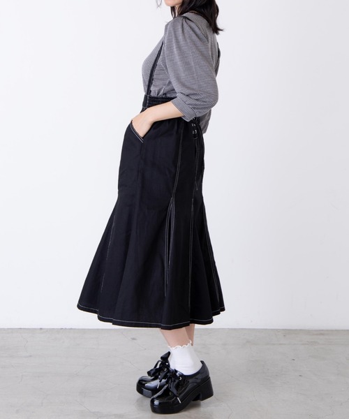 WEGO（ウィゴー）の「WEGO/チェックジャガードパフスリーブT（Tシャツ/カットソー・レディース・ブラック系その他2/ホワイト・FREE）」の10枚目の写真