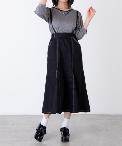 WEGO（ウィゴー）の「WEGO/チェックジャガードパフスリーブT（Tシャツ/カットソー・レディース・ブラック系その他2/ホワイト・FREE）」の12枚目の写真