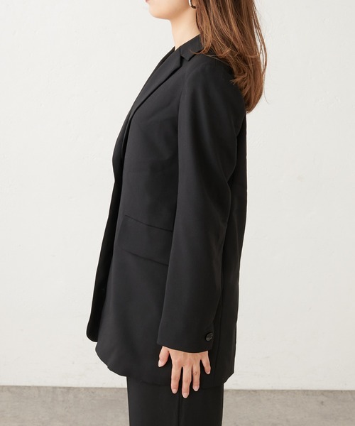 Lui's（ルイス）の「オーバーシングルジャケット（テーラードジャケット・レディース・ブラック/ブルー・FREE）」の10枚目の写真