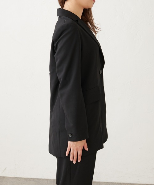 Lui's（ルイス）の「オーバーシングルジャケット（テーラードジャケット・レディース・ブラック/ブルー・FREE）」の6枚目の写真