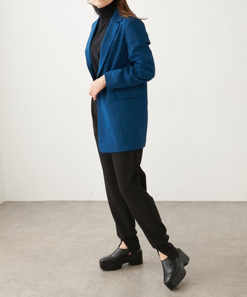 Lui's（ルイス）の「オーバーシングルジャケット（テーラードジャケット・レディース・ブラック/ブルー・FREE）」の19枚目の写真