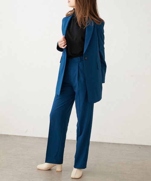 Lui's（ルイス）の「オーバーシングルジャケット（テーラードジャケット・レディース・ブラック/ブルー・FREE）」の12枚目の写真