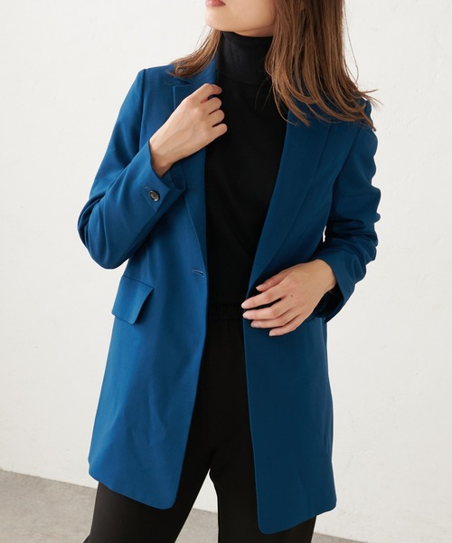 Lui's（ルイス）の「オーバーシングルジャケット（テーラードジャケット・レディース・ブラック/ブルー・FREE）」の22枚目の写真