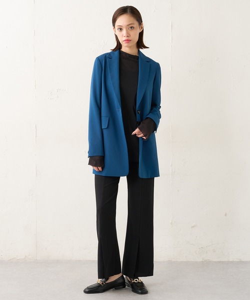 Lui's（ルイス）の「オーバーシングルジャケット（テーラードジャケット・レディース・ブラック/ブルー・FREE）」の21枚目の写真