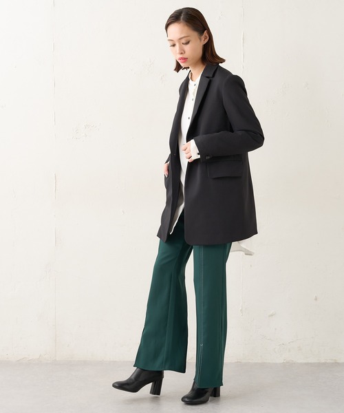 Lui's（ルイス）の「オーバーシングルジャケット（テーラードジャケット・レディース・ブラック/ブルー・FREE）」の4枚目の写真