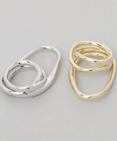 JEANASIS（ジーナシス）の「3レンツナギリング/959807（リング・レディース・シルバー/ゴールド・FREE）」の4枚目の写真