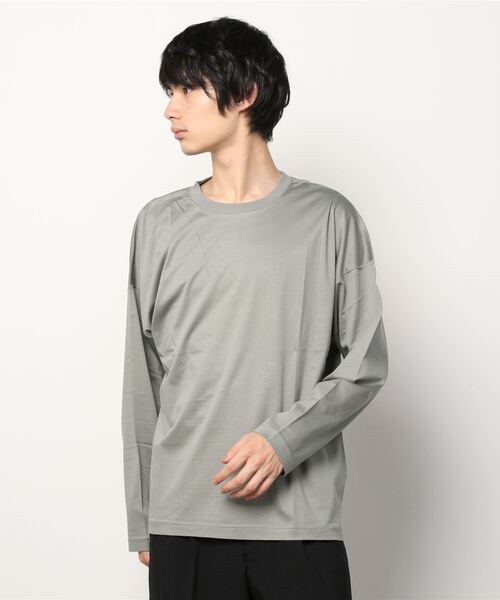 A4A（エーフォーエー）の「A4A(エーフォーエー)モダールシルケットロングスリーブT（Tシャツ/カットソー・メンズ・チャコール/ブラック/ホワイト/グレー・FREE）」の4枚目の写真